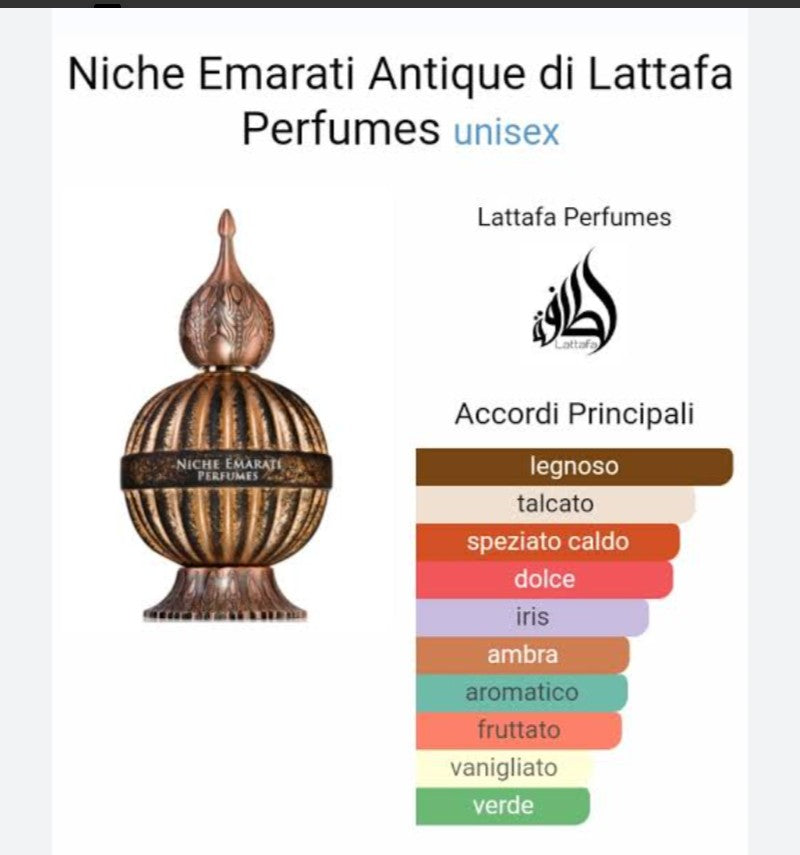 Antique by Niche Emarati ( Lattafa )