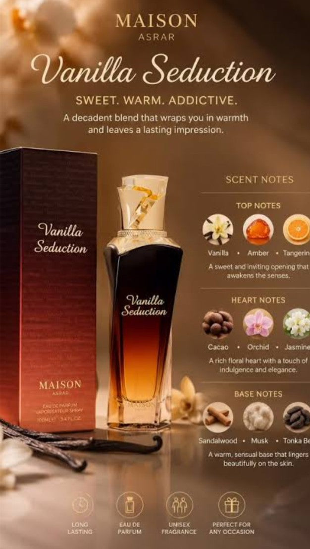 Vanilla Seduction ( by the Arabic fragrance house Maison Asrar )