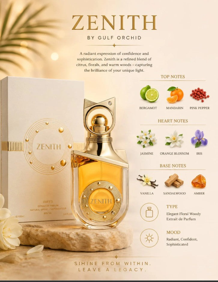 Riff's Zenith is a popular unisex Extrait